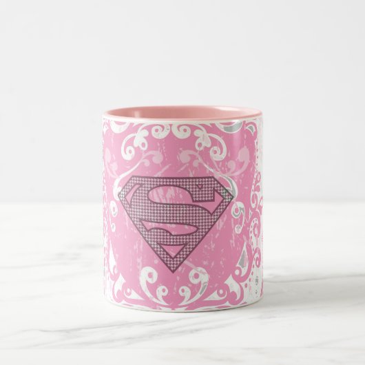 Supergirl roze ontwerp tweekleurige koffiemok (Center)