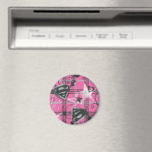 Supergirl roze plein magneet (Insitu (Vaatwasser))