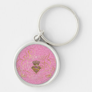 Supergirl roze sleutelhanger