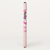 Supergirl roze strepjes Case-Mate iPhone case (Achterkant / rechts)