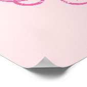 Supergirl roze strepjes poster (Hoek)