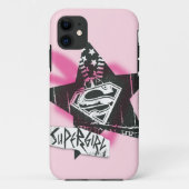 Supergirl roze verfster Case-Mate iPhone case (Achterkant)
