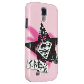 Supergirl roze verfster Case-Mate samsung galaxy hoesje (Back/Rechts)