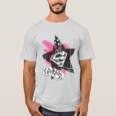 Supergirl roze verfster t-shirt (Voorkant)