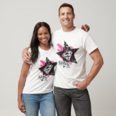 Supergirl roze verfster t-shirt (Unisex)