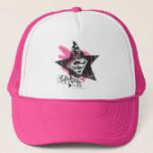 Supergirl roze verfster trucker pet (Voorkant)