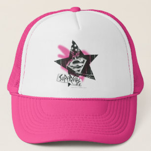 Supergirl roze verfster trucker pet
