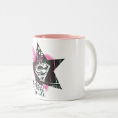 Supergirl roze verfster tweekleurige koffiemok (Voorkant rechts)