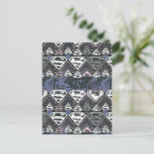 Supergirl S-patroon herhalen Briefkaart (Staand voorkant)