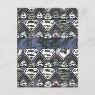 Supergirl S-patroon herhalen Briefkaart