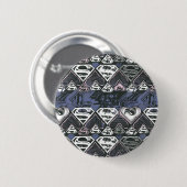Supergirl S-patroon herhalen Ronde Button 5,7 Cm (Voorkant /achterkant)