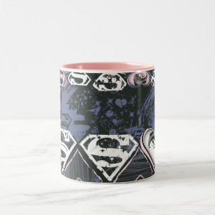Supergirl S-patroon herhalen Tweekleurige Koffiemok