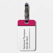 Supergirl S-Shield "Fit for a Queen" Bagagelabel (Achterkant verticaal)