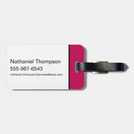 Supergirl S-Shield "Fit for a Queen" Bagagelabel (Achterkant horizontaal)