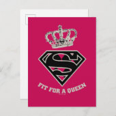 Supergirl S-Shield "Fit for a Queen" Briefkaart (Voorkant / Achterkant)