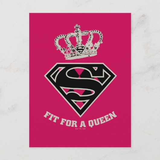 Supergirl S-Shield "Fit for a Queen" Briefkaart (Voorkant)