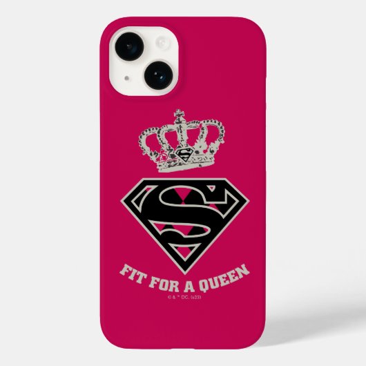 Supergirl S-Shield "Fit for a Queen" Case-Mate iPhone Case (Achterkant)