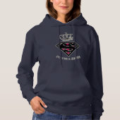 Supergirl S-Shield "Fit for a Queen" Hoodie (Voorkant)