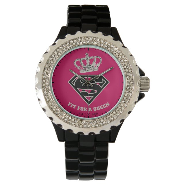 Supergirl S-Shield "Fit for a Queen" Horloge (Voorkant)