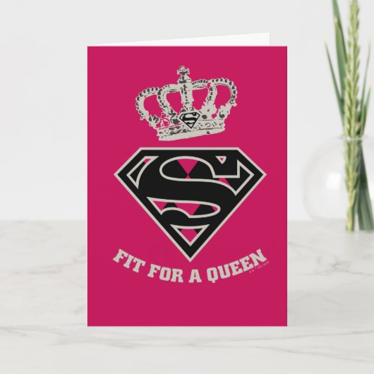 Supergirl S-Shield "Fit for a Queen" Kaart (Voorkant)