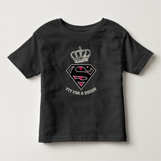 Supergirl S-Shield "Fit for a Queen" Kinder Shirts (Voorkant)