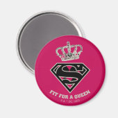 Supergirl S-Shield "Fit for a Queen" Magneet (Voorkant / Achterkant)