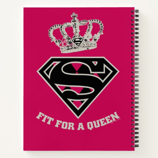 Supergirl S-Shield "Fit for a Queen" Notitieboek (Achterkant)