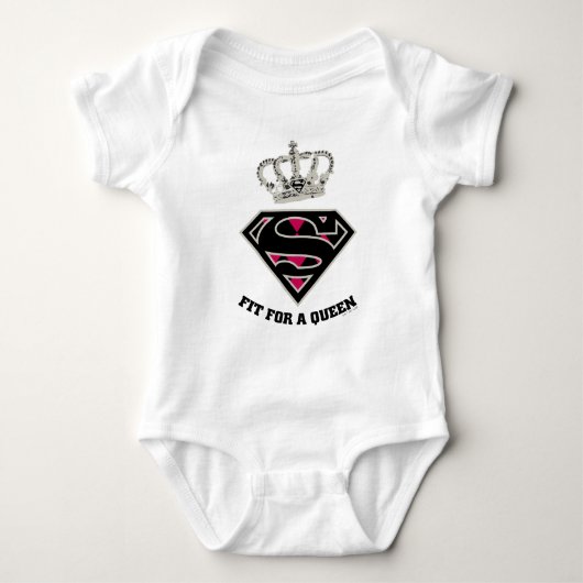 Supergirl S-Shield "Fit for a Queen" Romper (Voorkant)