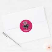 Supergirl S-Shield "Fit for a Queen" Ronde Sticker (Envelop)