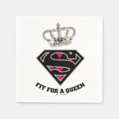 Supergirl S-Shield "Fit for a Queen" Servet (Voorkant)