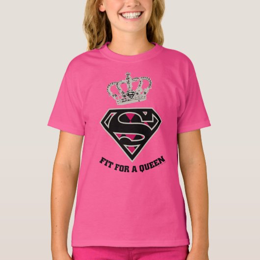 Supergirl S-Shield "Fit for a Queen" T-shirt (Voorkant)