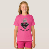 Supergirl S-Shield "Fit for a Queen" T-shirt (Voorkant volledig)