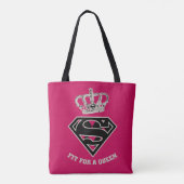 Supergirl S-Shield "Fit for a Queen" Tote Bag (Achterkant)