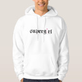 Supergirl Safety Pin Letter Hoodie (Voorkant)
