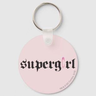 Supergirl Safety Pin Letter Sleutelhanger
