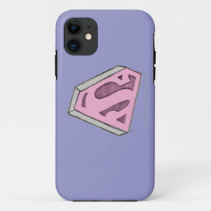Supergirl schetste Roze Logo Case-Mate iPhone Case