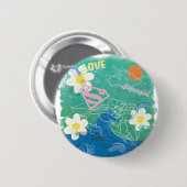 Supergirl Share the Spirit & Love Ronde Button 5,7 Cm (Voorkant /achterkant)