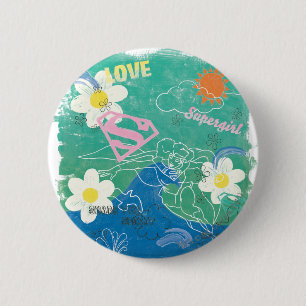 Supergirl Share the Spirit & Love Ronde Button 5,7 Cm