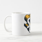 Supergirl Silver en Oranje Logo Koffiemok (Links)