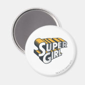 Supergirl Silver en Oranje Logo Magneet (Voorkant / Achterkant)