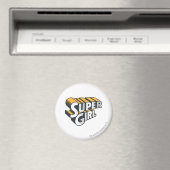 Supergirl Silver en Oranje Logo Magneet (Insitu (Vaatwasser))