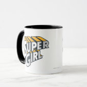 Supergirl Silver en Oranje Logo Mok (Voorkant links)