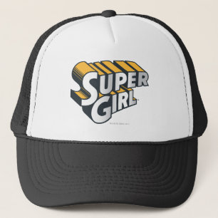 Supergirl Silver en Oranje Logo Trucker Pet