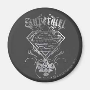 Supergirl Silver Logo Magneet