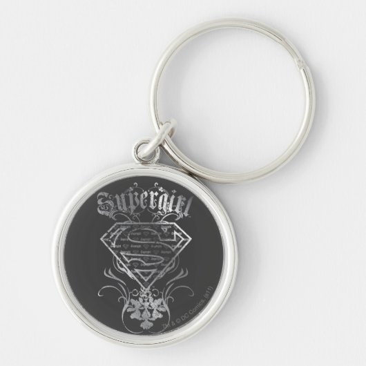 Supergirl Silver Logo Sleutelhanger (Voorkant)