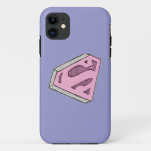 Supergirl Sketched Pink Logo Case-Mate iPhone Case