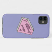 Supergirl Sketched Pink Logo Case-Mate iPhone Case (Achterkant (horizontaal))