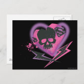 Supergirl Skulls en Lightning Briefkaart (Voorkant / Achterkant)