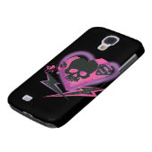 Supergirl Skulls en Lightning Case-Mate Samsung Galaxy Hoesje (Onderkant)