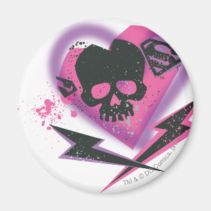 Supergirl Skulls en Lightning Magneet